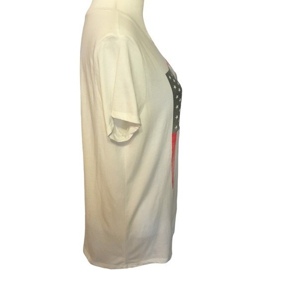 Marylyn Monroe U.S. Flag white cotton T-shirt. Stars & Stripes. Norma Jean - Picture 3 of 4